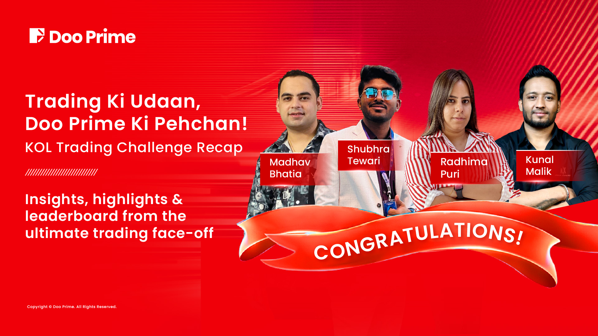 Real Trades. Real Pressure. Real Timing: A Look Back at Doo Prime’s KOL Trading Challenge